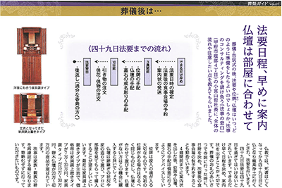 2014年 山梨日日新聞「葬祭ガイド」